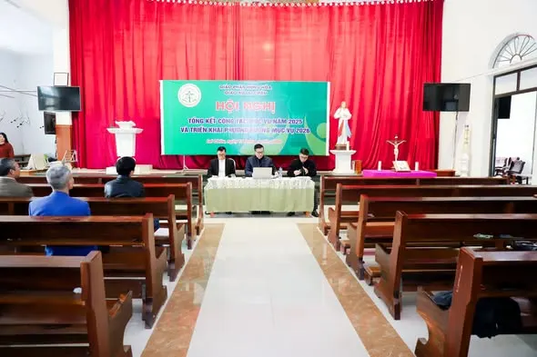 Hình ảnh: Hội nghị tổng kết công tác mục vụ năm 2025 toàn giáo xứ