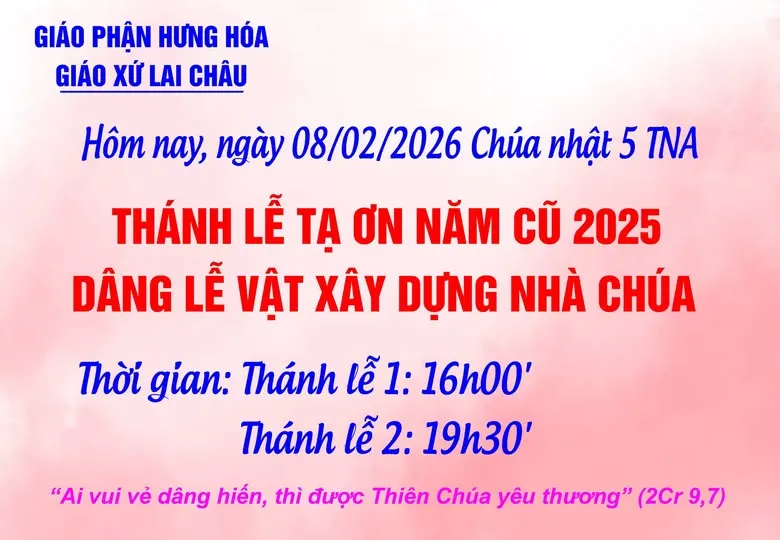 Hình ảnh: Thánh lễ tạ ơn năm cũ 2025