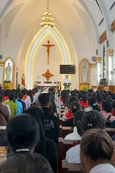 Hành hương Năm Thánh tại Sa Pa mừng lễ quan thầy Hiệp đoàn Thiếu nhi Thánh Thể – ảnh 4